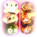 komugiko4's cooksnap of when they made お弁当に♡お魚ソーセージのお好み焼き風.