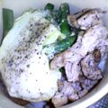 marumin's cooksnap of when they made アスパラガスと卵のご飯♪レモンソースで.