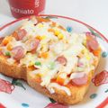 ななクレープ's cooksnap of when they made ＊朝ごはんピザトースト＊.