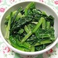 moruchama's cooksnap of when they made 小松菜のお浸し（塩昆布＆ゴマ）.