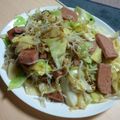 miimiiko's cooksnap of when they made スパムの野菜炒め.