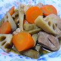 ルルルル～'s cooksnap of when they made 鶏肉とれんこんの煮物♪.