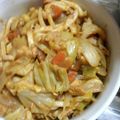 ぱんだ20's cooksnap of when they made 焼きカレーうどん☆.