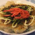 ルウサン's cooksnap of when they made 米粉でお好み焼き（卵・小麦アレルギーでも.