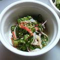 GYAGYA's cooksnap of when they made 胡瓜ｶﾆｶﾏの酢の物.