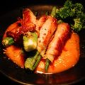 ひさかた's cooksnap of when they made お手軽おつまみ＊オクラのサルティンボッカ.