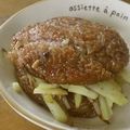 れのっち's cooksnap of when they made 赤飯焼き煎餅deポテトのガレットサンド♪.