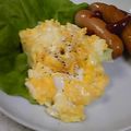 ダ〜ごはん's cooksnap of when they made 超簡単！朝食にチーズでスクランブルエッグ.