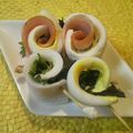 Ｔ，ＳＡＥＫＯ's cooksnap of when they made ハンペンクルクル…辛子マヨ.