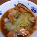 さらりあん's cooksnap of when they made 鮭と白菜でオイスター煮.