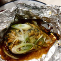 まみお✳'s cooksnap of when they made さばとねぎのみそホイル焼き.
