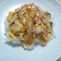 ここなっつ♪'s cooksnap of when they made 1人分　かにかまぼこの天津飯.