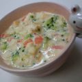 ゆりまる2011's cooksnap of when they made 【離乳食　簡単】後期〜パンの耳シチュー.
