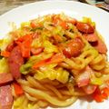 ふわふわのえる's cooksnap of when they made 麺つゆで簡単♡焼きうどん.