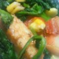 熊人すみこ's cooksnap of when they made 厚揚とキャベツと茸とカニカマのオイマヨ炒.