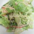 花のＪＫｗ's cooksnap of when they made カニかまとレタスのポン酢胡麻油胡麻和え.