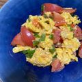 ありしゅ☆ママ's cooksnap of when they made 簡単！ふわっふわっ玉子とトマトの炒め物.