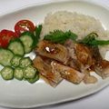 ちえとみう's cooksnap of when they made シンガポール チキンライス（海南鶏飯）.