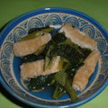 Jock's cooksnap of when they made おばんざい　小松菜と薄あげの炊いたん.