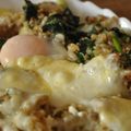 gogoポコたん's cooksnap of when they made ほうれん草とソーセージの焼きカレー.