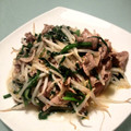 Ｅ－１０'s cooksnap of when they made 塩だれを絡ませて、にらともやしの炒め物.