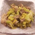 satoyuko's cooksnap of when they made 豚肉と白菜炒め.