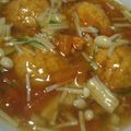 プーニー's cooksnap of when they made 魚河岸あげのトマト餡ごま風味.