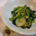 ポコandボコ's cooksnap of when they made ほうれん草とコーンのバターソテー.