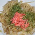 toshiebaba's cooksnap of when they made 麺つゆで簡単♡焼きうどん.