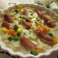 miyuki12's cooksnap of when they made ソーセージが美味しい☆豆乳味噌グラタン.