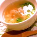 あやまるく's cooksnap of when they made えびと青梗菜のスープ、春雨入り!.