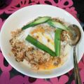 kojyu's cooksnap of when they made アスパラと卵の焼きビビンバ.