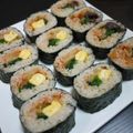 とみィ's cooksnap of when they made 焼肉味のキムチ海苔巻き。.