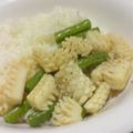 papikun's cooksnap of when they made イカとインゲンの炒め物♪.