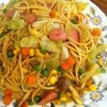 うさり〜にょ's cooksnap of when they made 簡単♪インディアンパスタ.