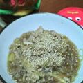 ひとＳｅａ's cooksnap of when they made お店の味だっ★春雨と豚ひき肉の煮物.