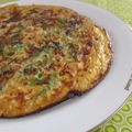 junyoujun's cooksnap of when they made たらこと切干大根の和風オープンオムレツ.