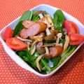 nekoland's cooksnap of when they made 手軽に簡単★ほうれん草＆キノコのサラダ.