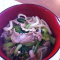 ひろむず's cooksnap of when they made 豚＊青梗菜入りでおうどん.