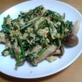 あみぃごママ's cooksnap of when they made 塩麹オイスターソースｄｅ菜の花の卵とじ.