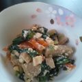 とらまる426's cooksnap of when they made 人参と小松菜と高野豆腐の白和え.