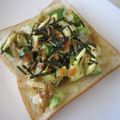 みみもぐら's cooksnap of when they made アボカドとなめたけのトースト　わさび風味.