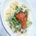 KEE31's cooksnap of when they made カルシウムたっぷり鮭と小松菜のスープスパ.