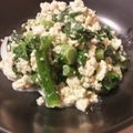 ちょっちゃんONK's cooksnap of when they made 超簡単...丼で..8分..菜花の白あえ.