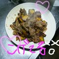 Ｕ17∞'s cooksnap of when they made カボチャと豚肉のニンニク炒め.