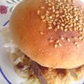 ぱみ's cooksnap of when they made ☆鱈コロ☆をサンドしたバーガー.
