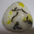 bonnet's cooksnap of when they made たくあんと塩昆布でおにぎり.