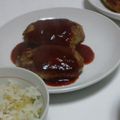 takinosuke's cooksnap of when they made ふわふわ♪じゅ～メグパク子のハンバーグ♪.