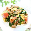 Kenmamac's cooksnap of when they made 豚ニラたまとトマト炒め✿.