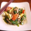 えみまふぃん's cooksnap of when they made 豚ニラたまとトマト炒め✿.